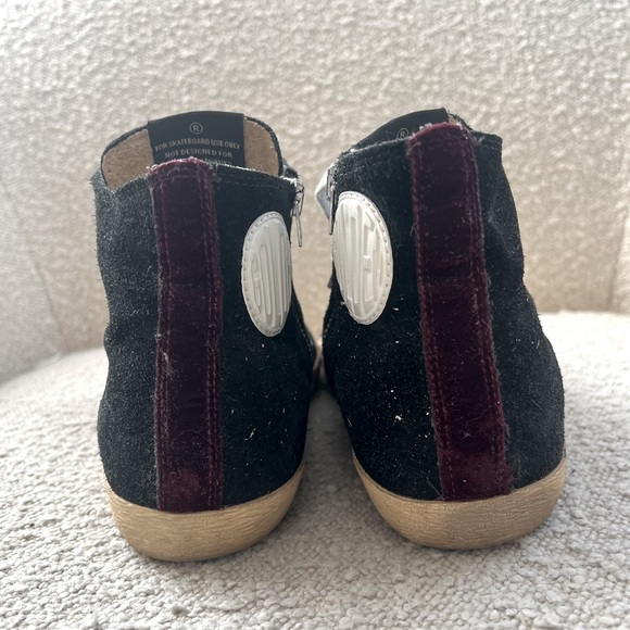 COPY - Golden Goose Francy black suede with white splatter paint sz 39 sz9 - Picture 7 of 10